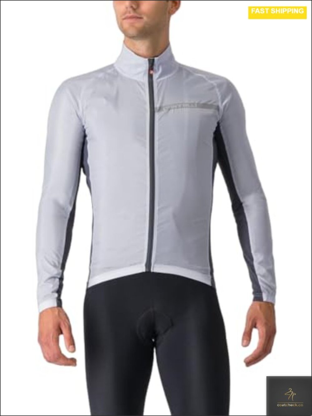 Men's Cycling Windproof Rain Jacket Long Sleeve Lightweight Nylon